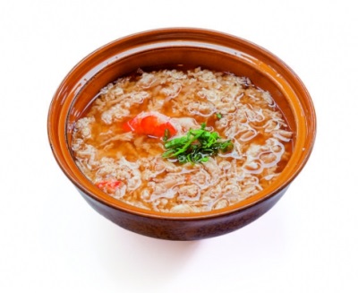 Суп с мясом Краба и рисом